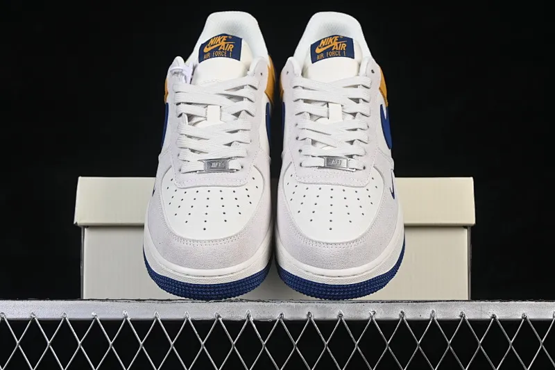All categories Nk Air Force 1 Air Force series Nk Air Force 1 Low Air Force low-top Nike Air Force 1'07 Low White, gray, brown and blue stitching Air Force 1 low-top casual sneakers HF2794-100
